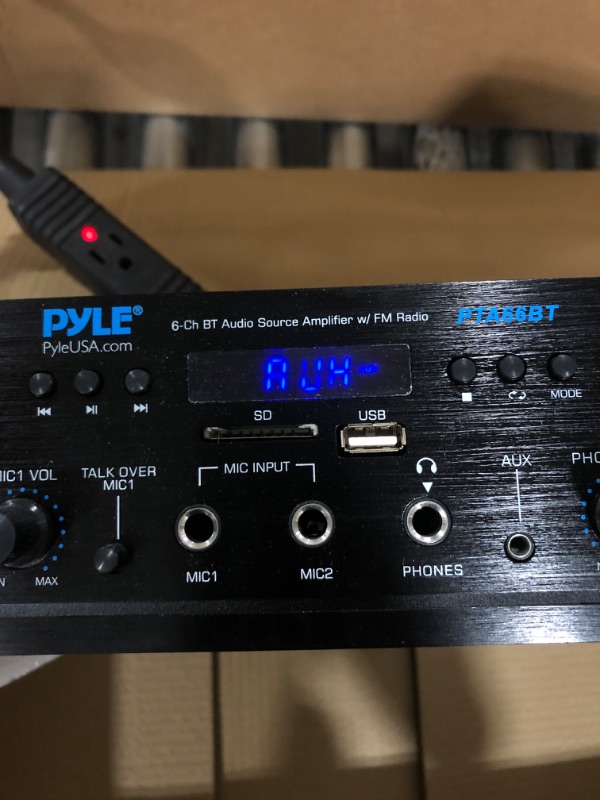 Photo 4 of Pyle PTA66BT 6-Channel 600W Bluetooth Home Audio Stereo Amplifier Receiver System