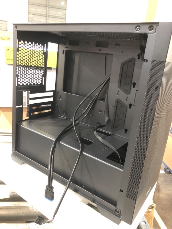 Photo 1 of LIAN LI High Airflow ATX PC Case, RGB Gaming Computer Case, Mesh Front Panel Mid-Tower Chassis w/ 3 ARGB PWM Fans Pre-Installed, USB Type-C Port, Tempered Glass Side Panel (LANCOOL 205 MESH C, Black) LANCOOL 205 MESH RGB - TYPE C - ATX - Black