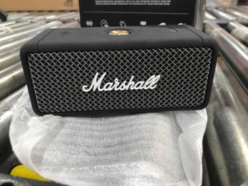 Photo 2 of Marshall Emberton Bluetooth Portable Speaker - Black