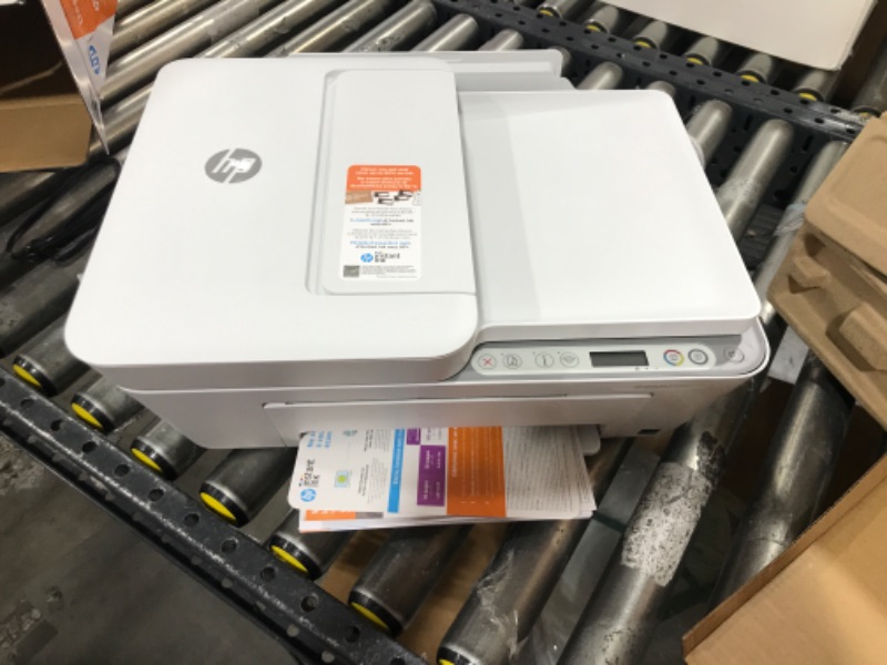 Photo 2 of HP DeskJet 4155e Wireless Color All-in-One Printer & 67XL Tri-Color High-Yield Ink Cartridge | 3YM58AN  **INK NOT INCLUDED**