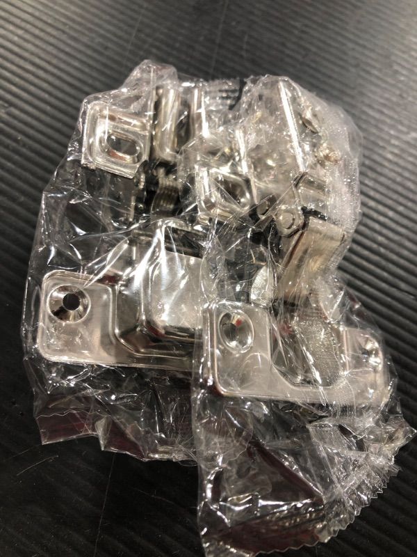 Photo 1 of 2 Pack Soft Close Cabinet Door Hinges for 1/2" Partial Overlay Cupboard, 100 Degree Opening Angel, Stainless Concealed Kitchen Cabinet Hinges with Mounting Screws and Manual
