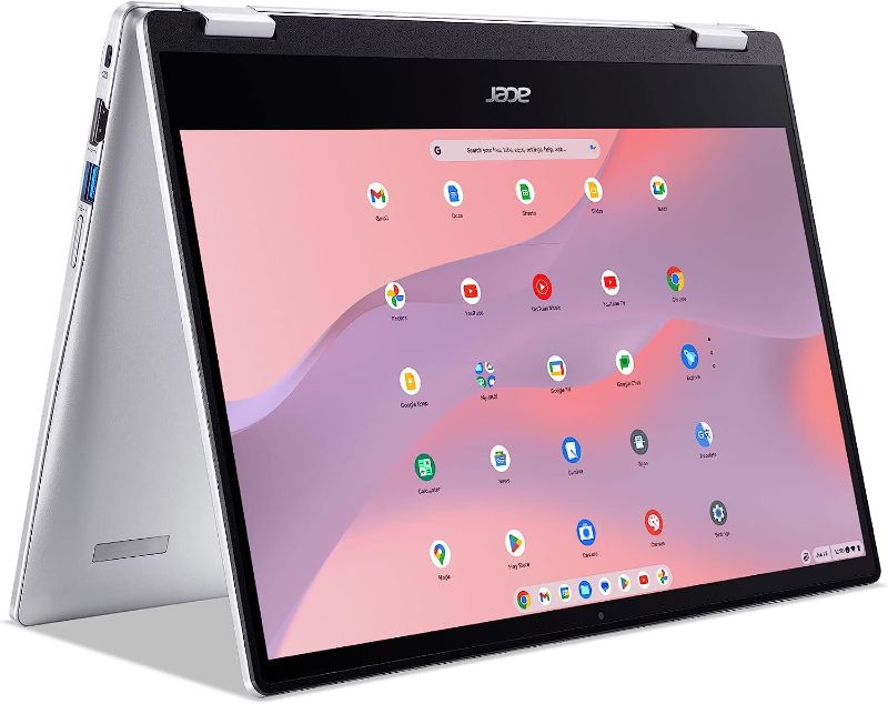 Photo 1 of Acer Chromebook Spin 314 Convertible Laptop | Intel Pentium Silver N6000 | 14" HD Corning Gorilla Glass Touch Display | 4GB LPDDR4X | 128GB eMMC | Intel Wi-Fi 6 AX201 | Chrome OS | CP314-1H-P9G7