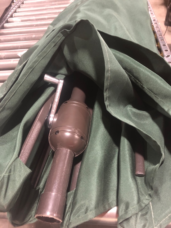 Photo 3 of 10 Foot Aluminum Patio Umbrella GREEN