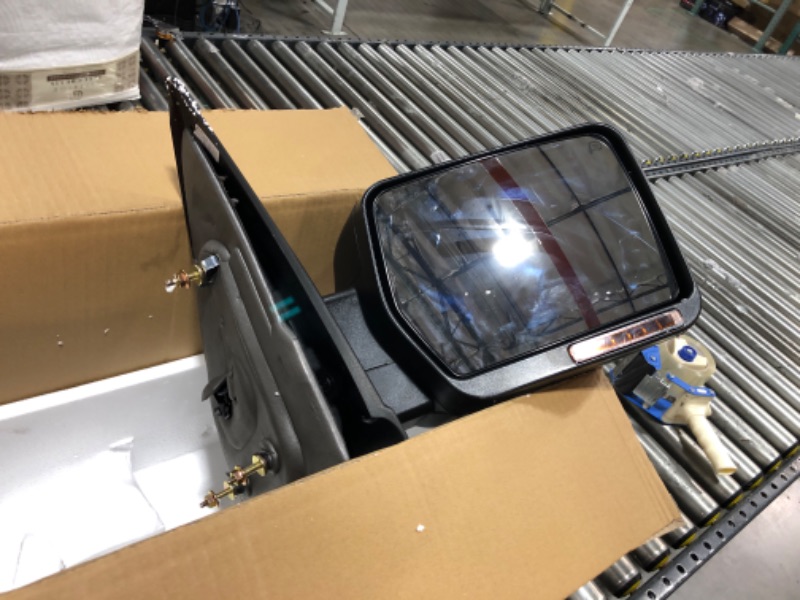 Photo 2 of ZAPOSTS Towing Mirror Fit for 2007-2014 FORD F150 Power Heated W/Amber Signal,W/Puddle Light,Manual Folding,Driver Side