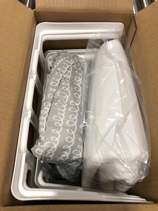 Photo 1 of Baby Delight Snuggle Nest Portable Infant Lounger, Unique Patented Design, Grey Scribbles 