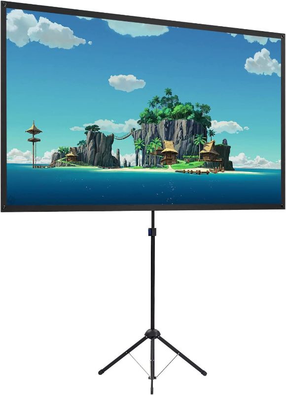 Photo 1 of  Excelimage 60 Inch Outdoor Portable Projector Screen 16:9 and Stand