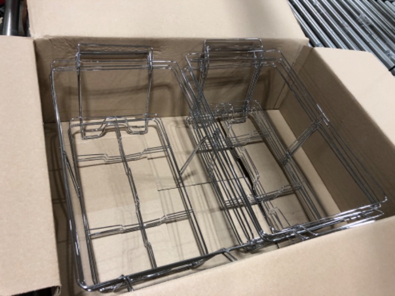 Photo 2 of  MAXYGIFT Chafing Wire Rack Buffet Stand - 6 Pack Full Size Racks For Dish Serving Trays Food Warmer catering supplies for Parties, Occasions, or Events 