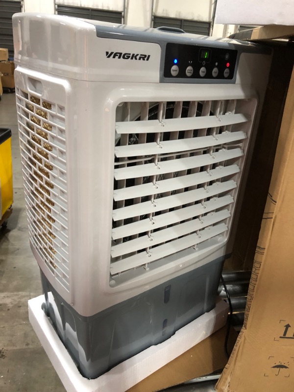 Photo 3 of  Evaporative Cooler, VAGKRI 2100CFM Air Cooler, 120°Oscillation Swamp Cooler with Remote Control, 24H Timer, 3 Wind Speeds for Outdoor Indoor Use,8 Gallon 