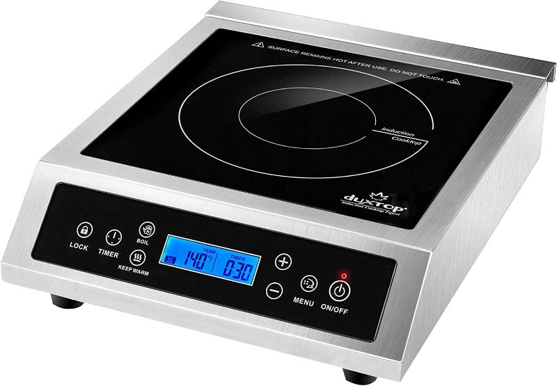 Photo 1 of Duxtop Professional Portable Induction Cooktop, Commercial Range Countertop Burner, 1800 Watts Induction Burner with Sensor Touch and LCD Screen