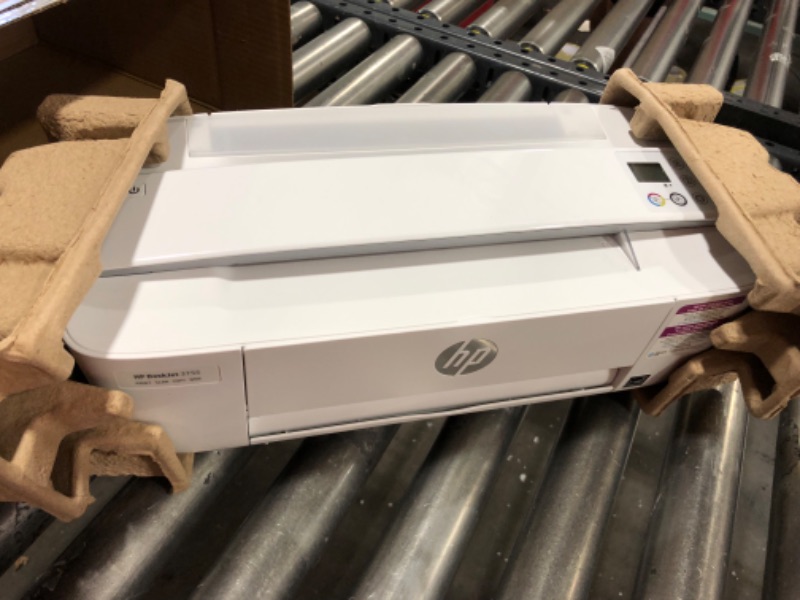 Photo 2 of HP DeskJet 3755 Compact All-in-One Wireless Printer - Stone Accent (J9V91A) Stone Printer 