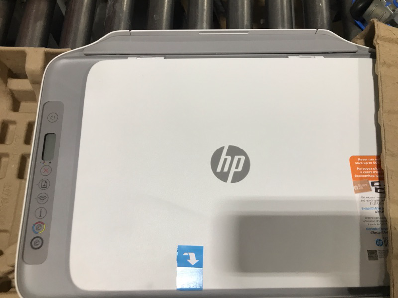 Photo 2 of HP DeskJet 2755e Wireless Color All-in-One Printer with bonus 6 months Instant Ink (26K67A), white