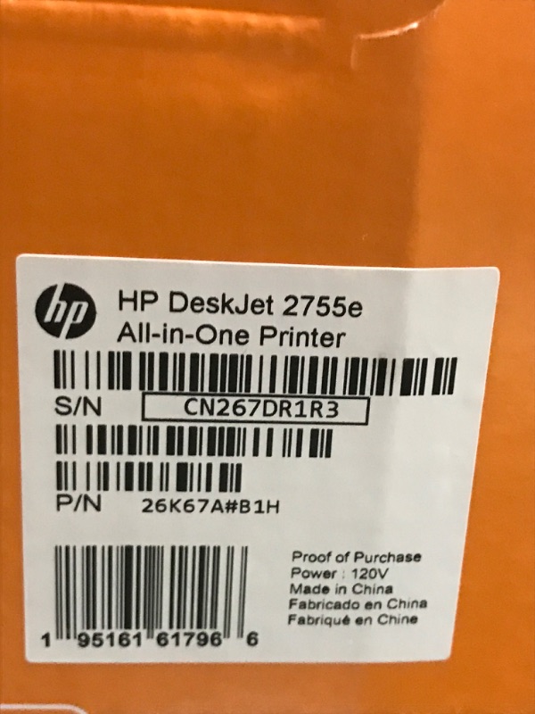 Photo 4 of HP DeskJet 2755e Wireless Color All-in-One Printer 