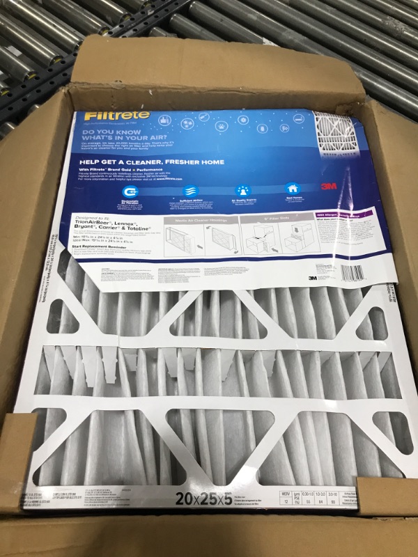 Photo 2 of 3M Filtrete Ultra Allergen Healthy Living Deep Pleat Furnace Filter