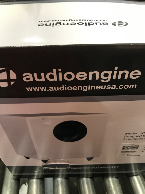 Photo 7 of Audioengine - S8 8" 250w Powered Subwoofer - Gloss White