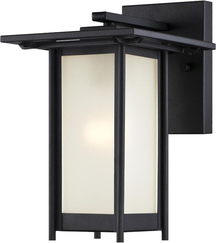 Photo 1 of  Westinghouse Lighting 6203800 Clarissa 1 Light Outdoor Wall Lantern, Textured Black 