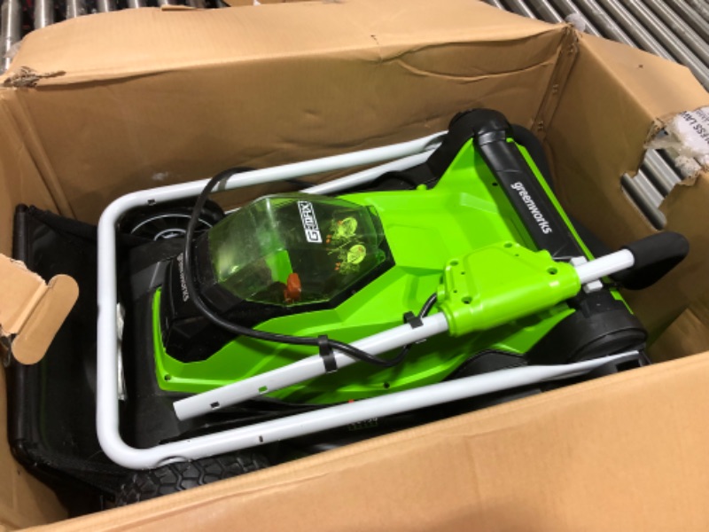 Photo 2 of  Greenworks 40V 17 inch Battery Lawn Mower MO40B01, Tool Only