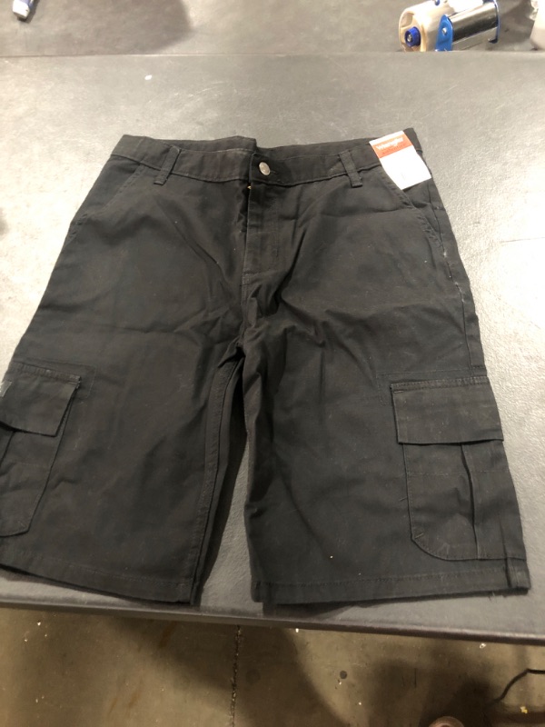 Photo 2 of Wrangler Authentics Boys' Classic Cargo Short Husky Boys 14 Husky Black