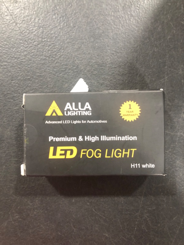 Photo 2 of Alla Lighting H8 H11 LED Fog Lights Bulbs or DRL, 6000K Xenon White H16 H11LL H8LL H1155 Replacement, 2800 Lumens Super Bright 5730 33-SMD 12V for Cars, Trucks, SUVs, Vans H11/H8/H16