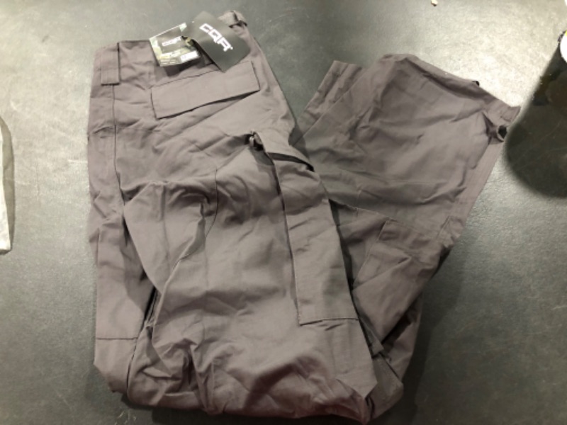 Photo 2 of CQR Men's Tactical Pants, Water Resistant Ripstop Cargo Pants, Lightweight EDC Hiking Work Pants, Outdoor Apparel  SIZE M charcoal 