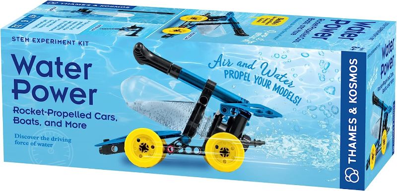 Photo 1 of Thames & Kosmos Water Power STEM Experiment Kit | Build Your Own Rocket-Propelled Cars, Boats, and More! | Explore Physics of Air & Water, Pneumatics | 6 Models | Full-Color Manual & Experiment Guide
