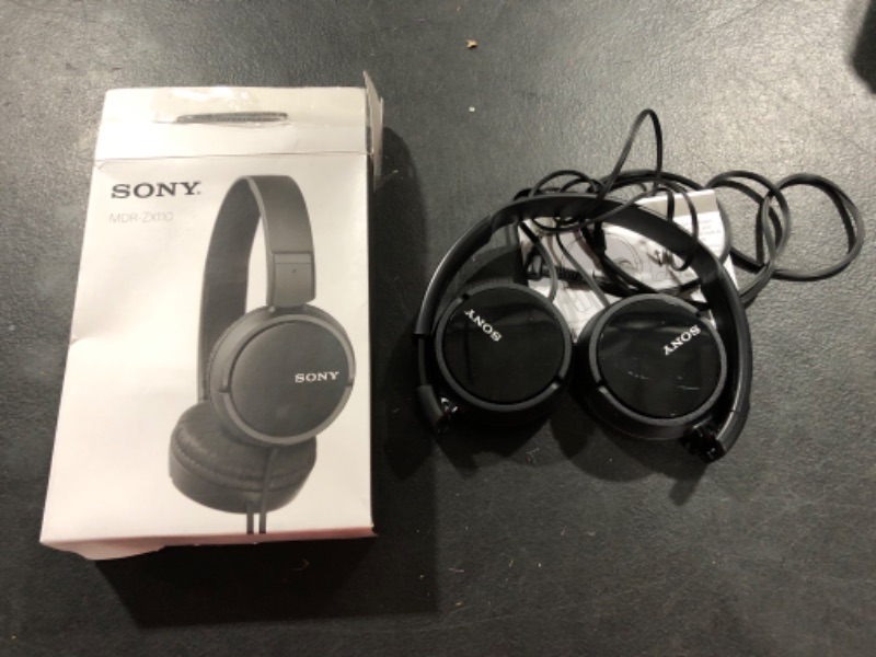 Photo 2 of MDR-ZX110 Wired On-Ear Headphones | Black