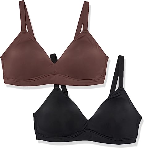 Photo 1 of Amazon Essentials Women's Padded Bralette, Pack of 2--size 12
