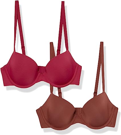 Photo 1 of Amazon Essentials Women's Demi Cup Microfiber Bra, Pack of 2---36DD