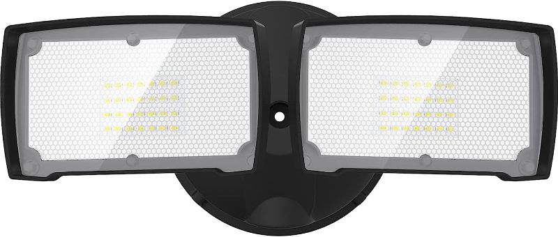 Photo 1 of LEPOWER 3000LM LED Flood Light Outdoor, Switch Controlled LED Security Light, 28W Exterior Lights with 2 Adjustable Heads, 5500K, IP65 Waterproof for Garage, Yard, Patio 