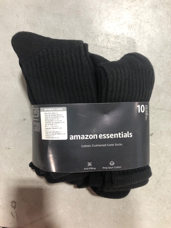 Photo 1 of 10 Pack Amazon Essentials Women's 6-9 Socks