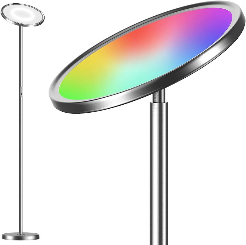 Photo 1 of LEPOWER Floor Lamps, Bright LED Floor Lamp, Smart Torchiere Standing Lamp for Living Room, Bedroom, Office, Touch Dimmable Compatible with Alexa, Google Home
