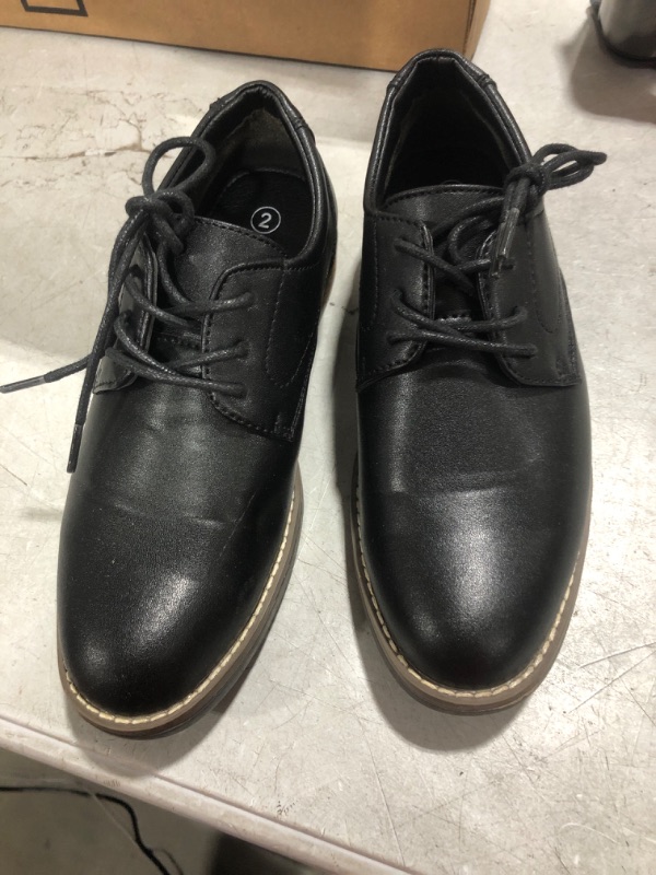 Photo 2 of  Eileen Fisher Leather MILO-LT Oxford In Black Sz 2