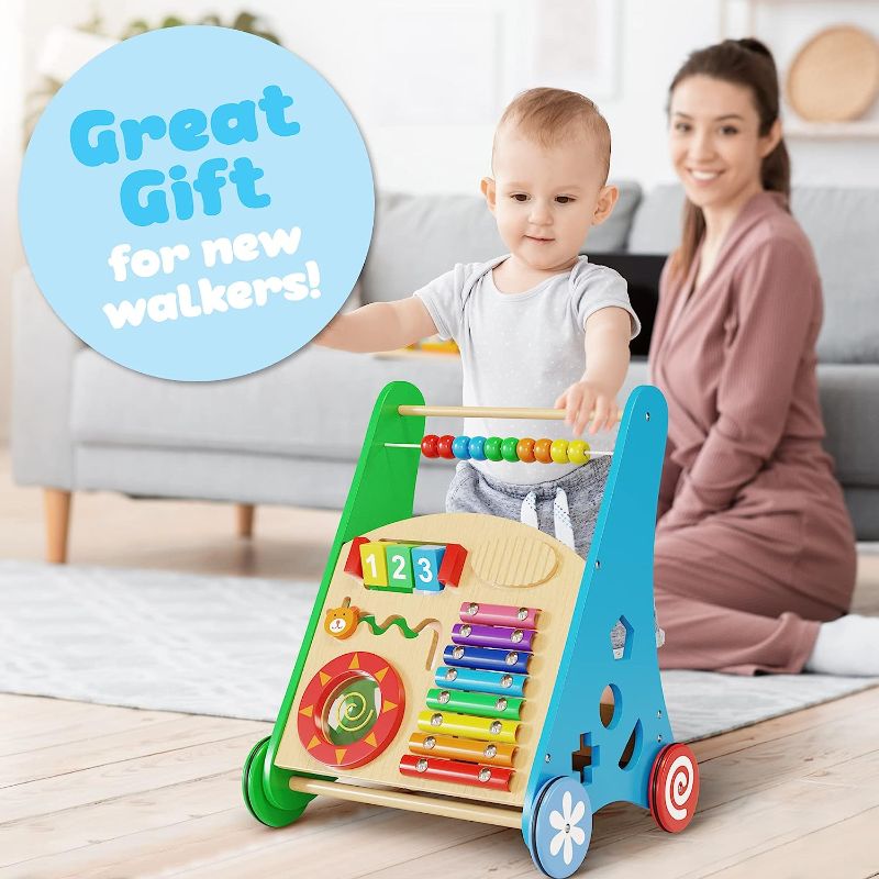 Photo 1 of  Baby Toys – Kids’ Activity Toy – Wooden Push and Pull Learning Walker for Boys and Girls 