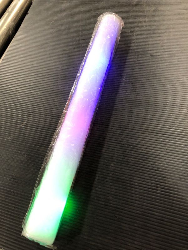 Photo 1 of 1 PCS Foam Glow Sticks with 3 Modes Colorful Flashing, LED Light Stick Gift, Glow Sticks Party Pack for Wedding, Raves, Concert, Party, Halloween Party Supplies

