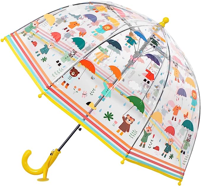 Photo 1 of CYBYQ-Family Kids Clear Umbrellas for Rain Dome Bubble Umbrella Windproof for Kids Boys and Girls
