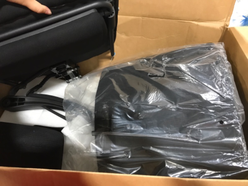 Photo 1 of Ergonomic Office Chair, Reclining High Back Mesh Chair, Computer Desk Chair, Swivel Rolling Home Task Chair with Lumbar Support Pillow, Adjustable Headrest, Retractable Footrest and Padded Armrests
