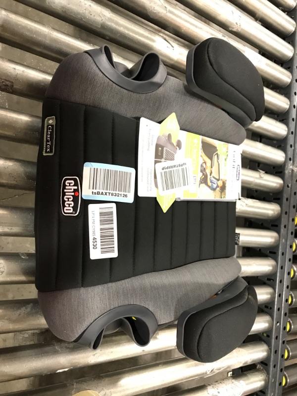 Photo 2 of Chicco GoFit ClearTex Backless Booster Car Seat - Shadow | Black Shadow GoFit with ClearTex No Chemicals