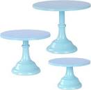 Photo 1 of 3 Piece Cake Stand, Cake Pop Stand with Durable & Stable Design, Tall Cake Stands for Dessert Table, Perfect Display for Wedding, Party, Birthday, Baby Shower BLUE