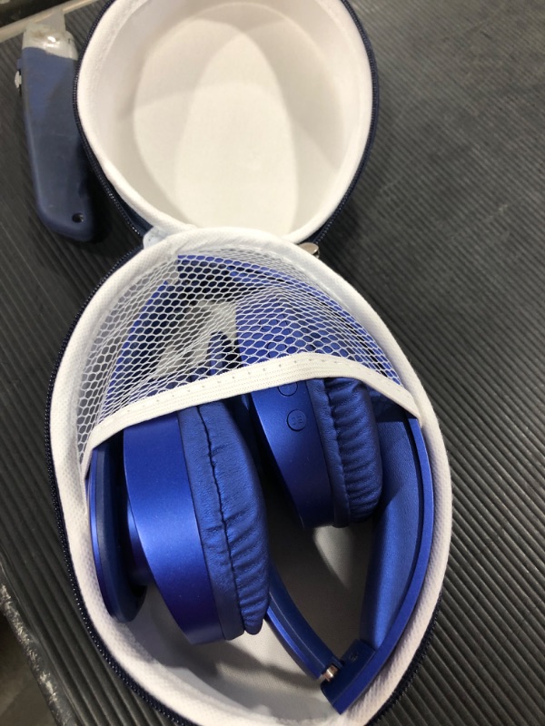 Photo 2 of Bluetooth Headphones Wireless,TUINYO Over Ear Stereo Wireless Headset 40H Playtime with deep bass, Soft Memory-Protein Earmuffs, Built-in Mic Wired Mode PC/Cell Phones/TV-Dark Blue