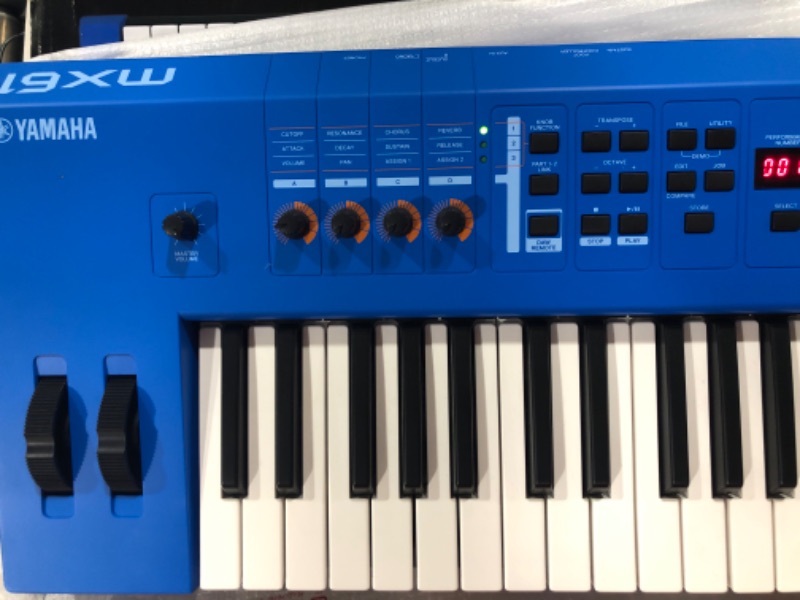 Photo 7 of Yamaha MX61 Music Production Synthesizer, Blue Blue 61-Key MX