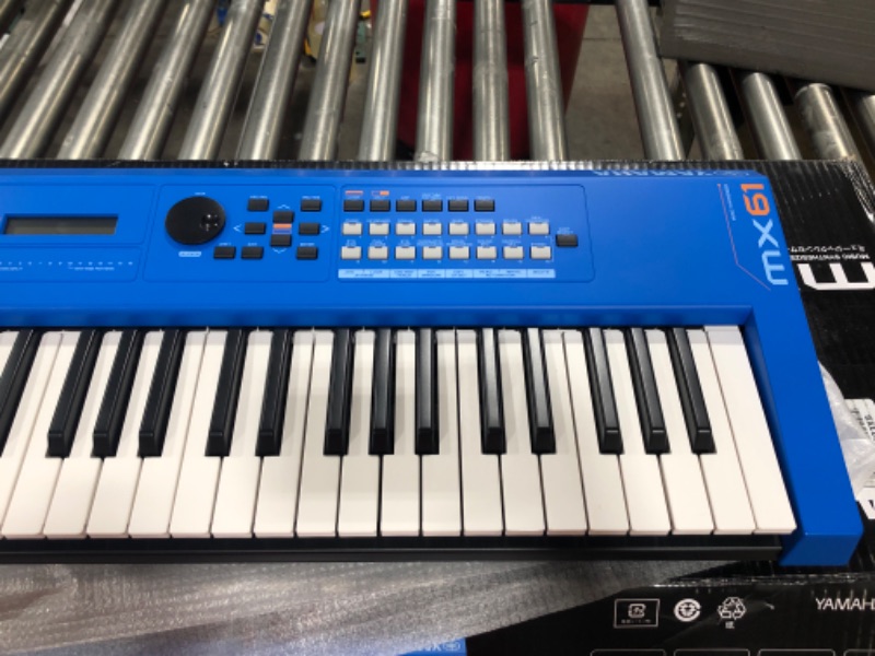 Photo 3 of Yamaha MX61 Music Production Synthesizer, Blue Blue 61-Key MX