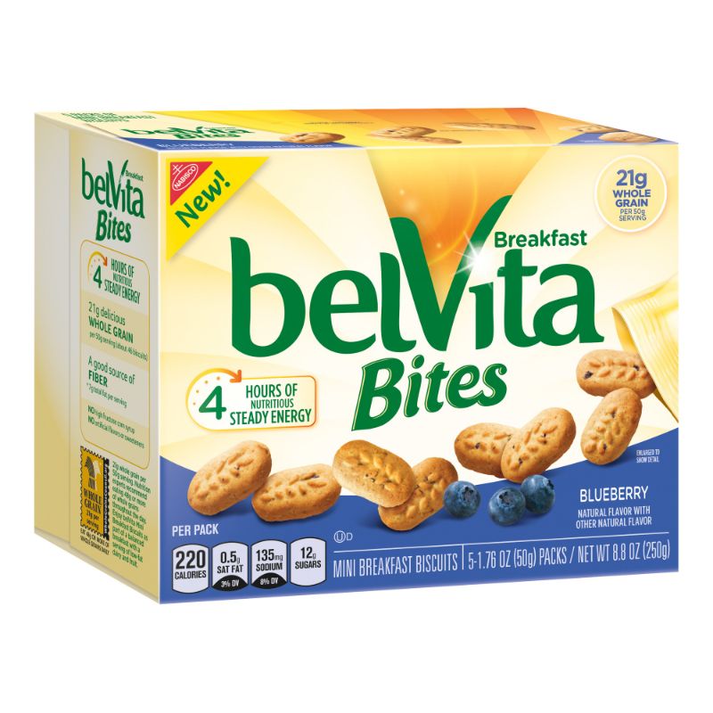 Photo 1 of (7-21-22) Belvita Breakfast Bites Blueberry 8.8 Oz Two Packs