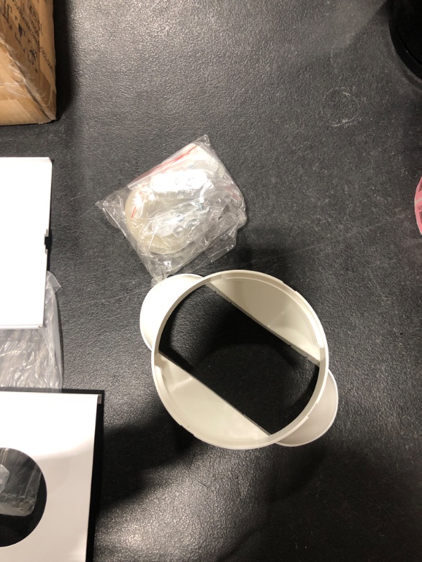 Photo 1 of Portable AC Window Kit Air Conditioner Window Vent Kit Adjustable Window Slide Seal Plates for AC Unit, Sliding AC Vent Kit for 5 inch Exhaust Hose