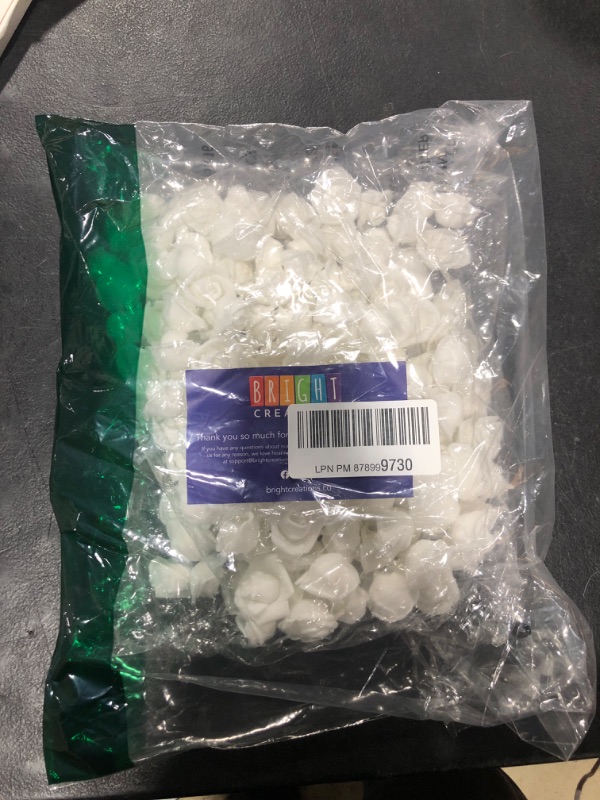 Photo 2 of 200 Pack White Artificial Flower Heads, 2 Inch Stemless Fake Foam Roses for Wall Decorations, Wedding Receptions, Faux Bouquets, Table Scatter, and DIY Crafting Projects