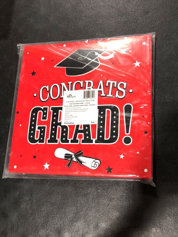 Photo 3 of 30 PACK 3-in-1 Graduation Party Decorations Box Card Box Includes Advice cards and Graduation Party Game Cards - Who Knows The Graduate Best Ideal for 2023 Graduate Supplies (Red)