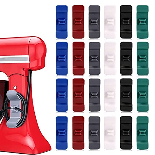 Photo 1 of 24 PCs Cord Organizer for Kitchen Appliances,Sticky and Sturdy Cord Wrapper,Cord Organizer Stick On Kitchen Appliance Mixer, Blender, Coffee Maker, Pressure Cooker and Air Fryer