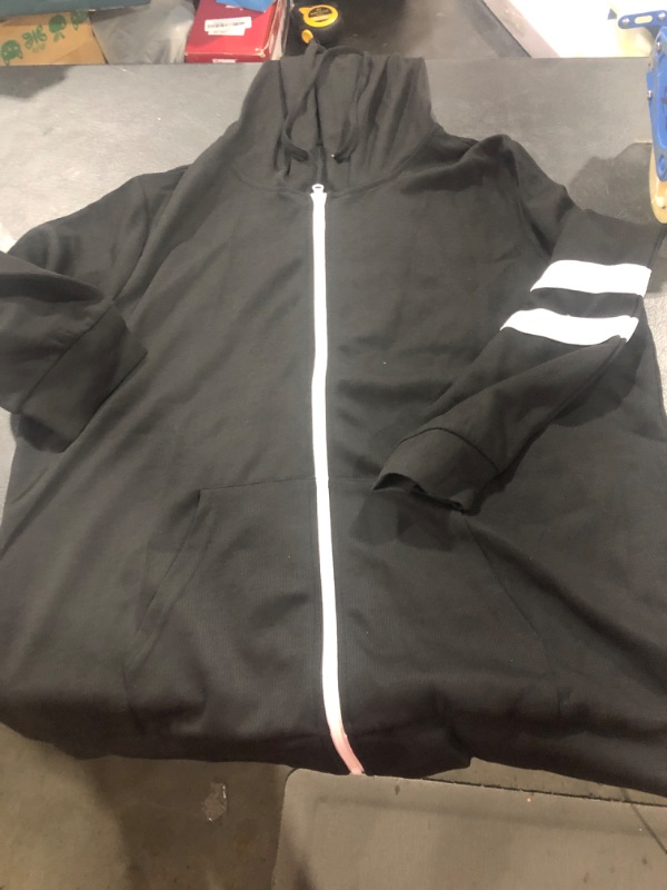 Photo 1 of BLACK ZIP UP HOODIE XL