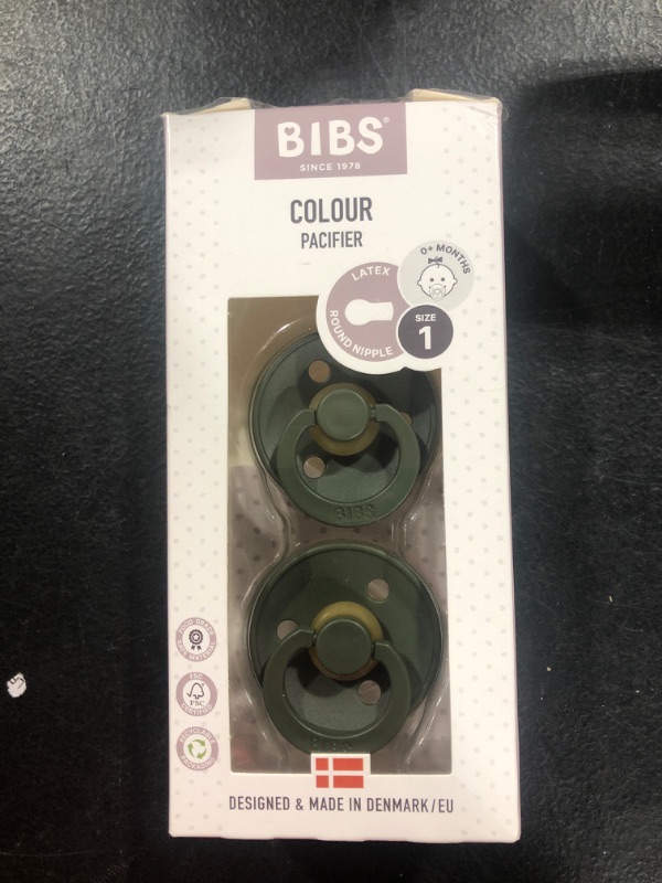 Photo 2 of BIBS BIBS COLOUR 2 PACK - SIZE 1 - HUNTER GREEN
