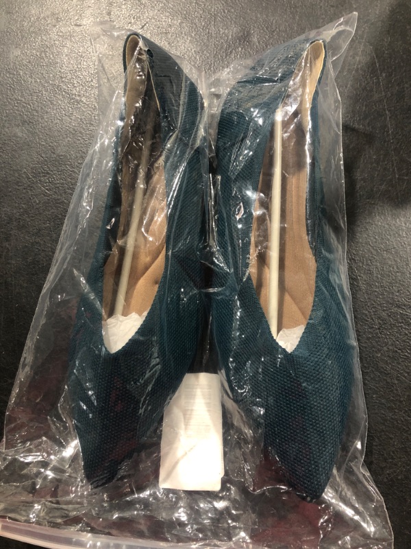 Photo 1 of BLUE POINTED FLATS SIZE 8