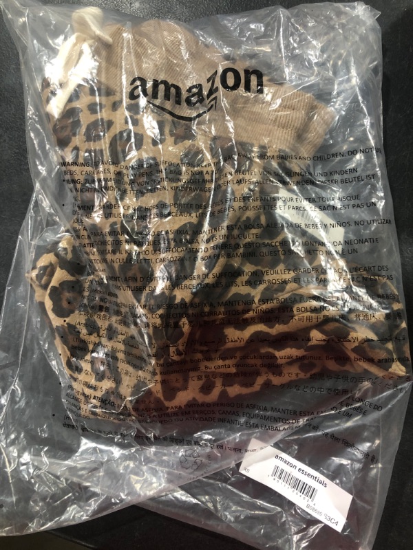 Photo 2 of Amazon Essentials Women's French Terry Fleece Jogger Sweatpant  X-Small Leopard