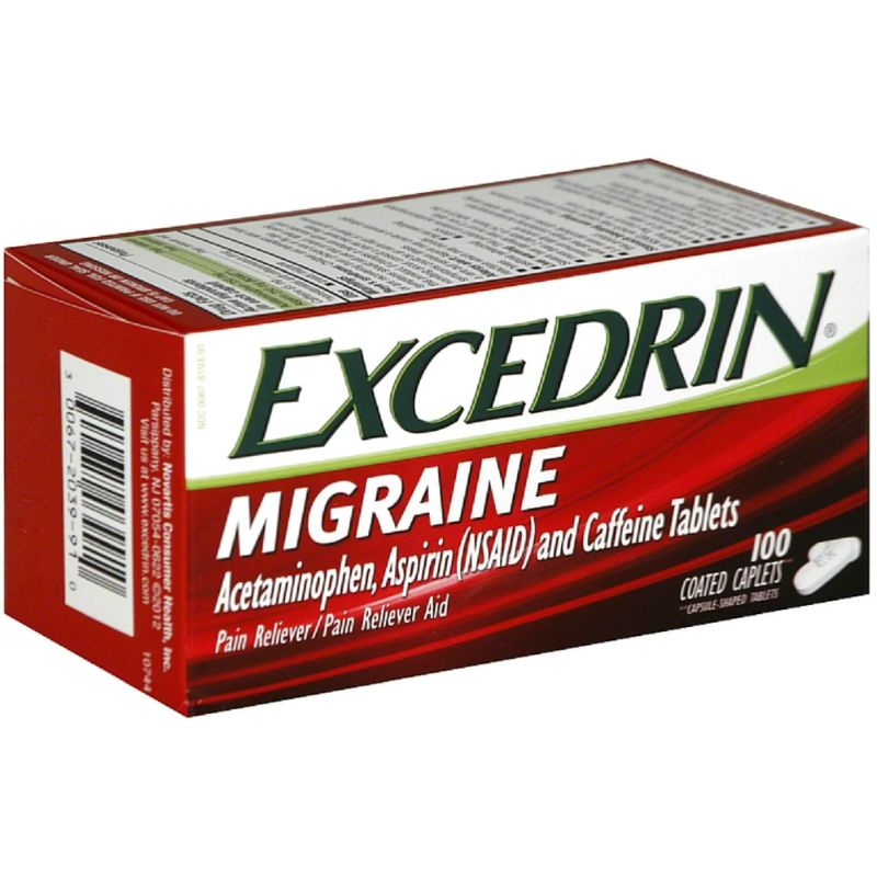 Photo 1 of Excedrin Migraine Pain Reliever Tablets 100 EXP 09/2025